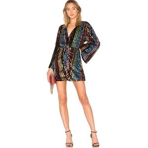 Twist Front Dress With Kimono Sleeve